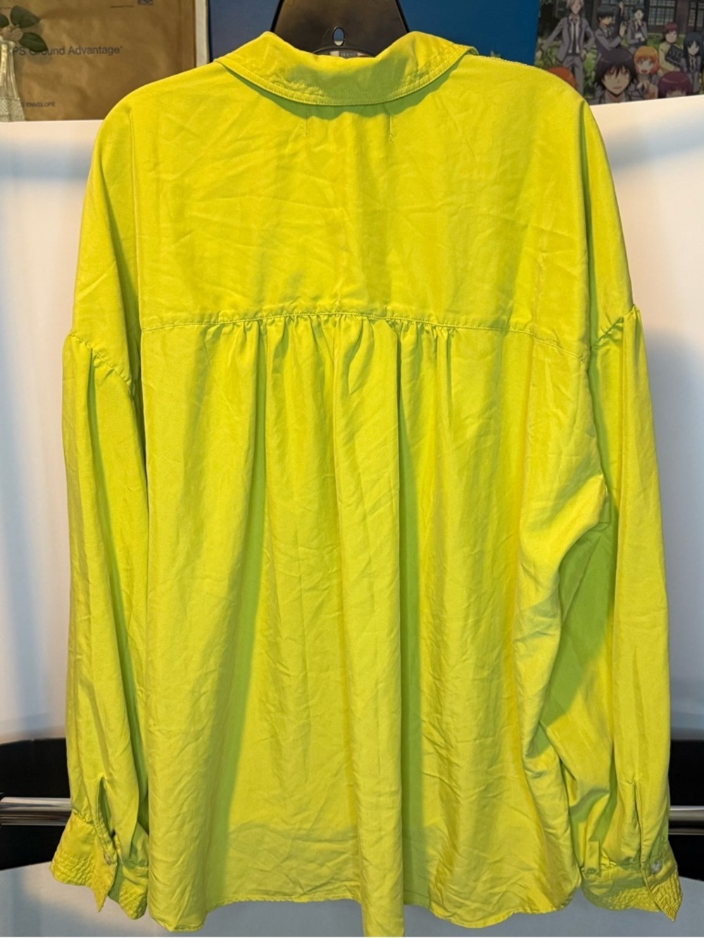 We The Free Large Olive Green Oversized Button-Front Shirt - Picture 15 of 15